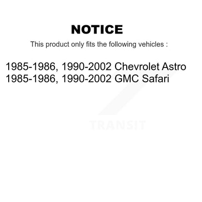 Chaussures de tambour de frein arrière et Kit de ressorts pour Chevrolet Astro GMC Safari K8N-100270