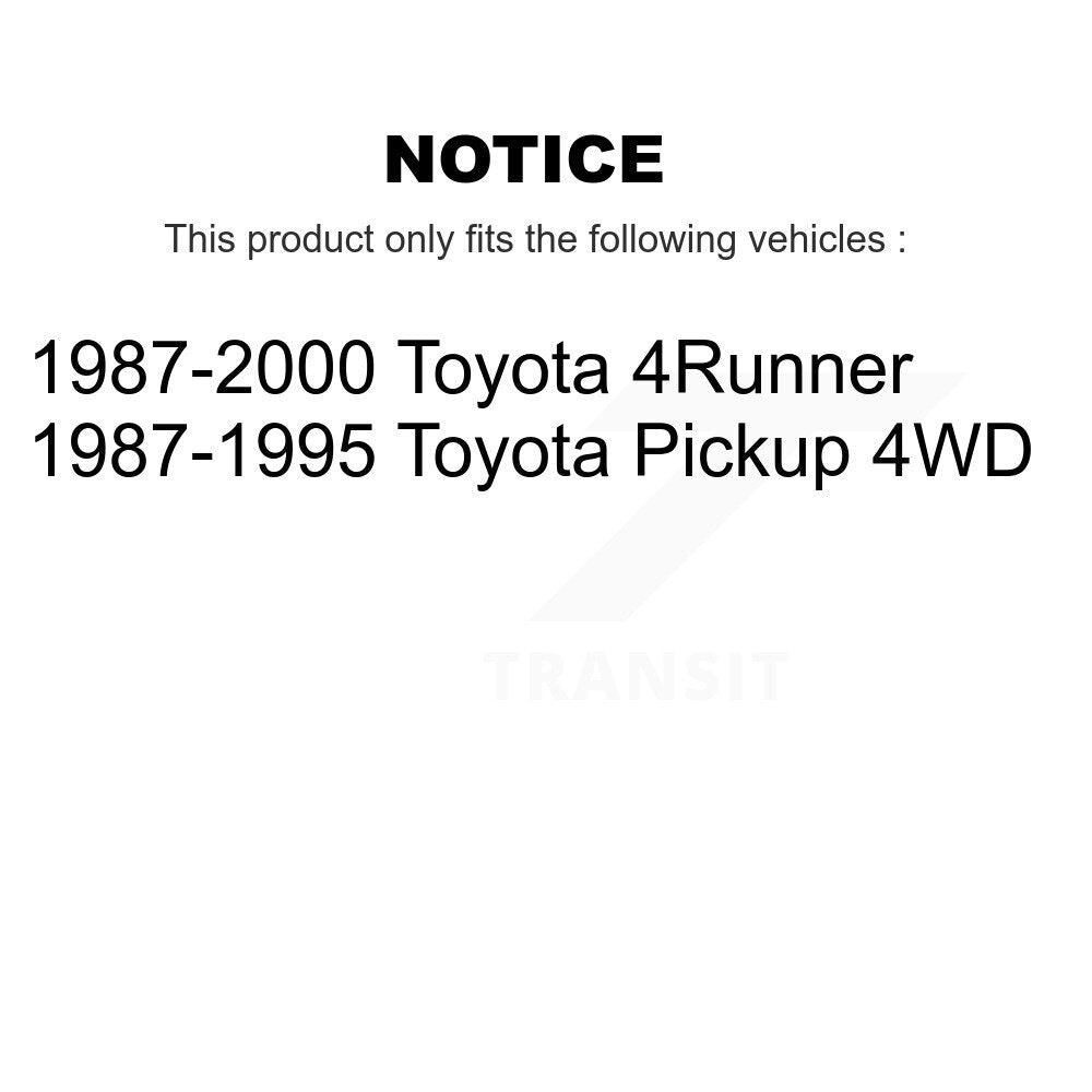 Chaussures de tambour de frein arrière et kit de ressorts pour pick-up Toyota 4Runner K8N-100303