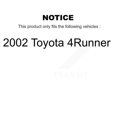 Chaussures de tambour de frein arrière et kit de ressorts pour Toyota 4Runner 2002 K8N-100348