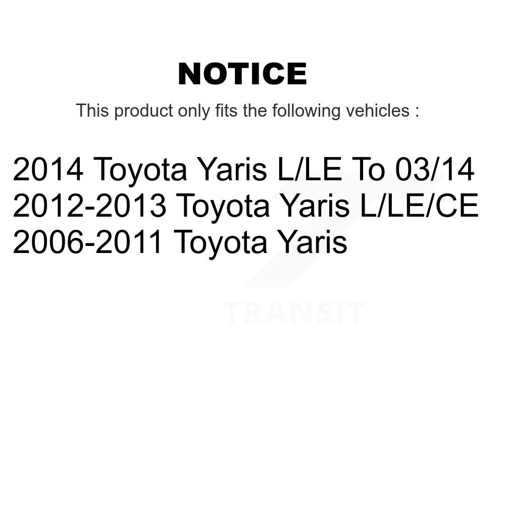 Chaussures de tambour de frein arrière et kit de ressorts pour Toyota Yaris K8N-100377