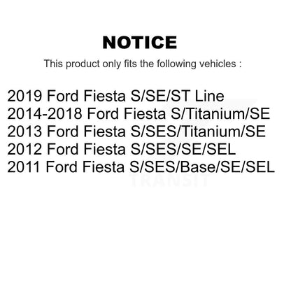 Chaussures de tambour de frein arrière et kit de ressorts pour Ford Fiesta K8N-100380