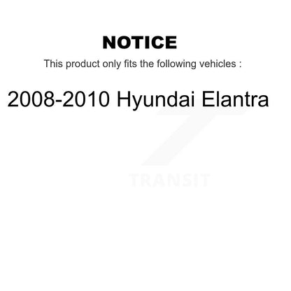 Chaussures de tambour de frein arrière et kit de ressorts pour Hyundai Elantra 2008-2010 K8N-100385