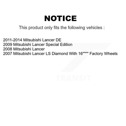 Chaussures de tambour de frein arrière et kit de ressorts pour Mitsubishi Lancer K8N-100556