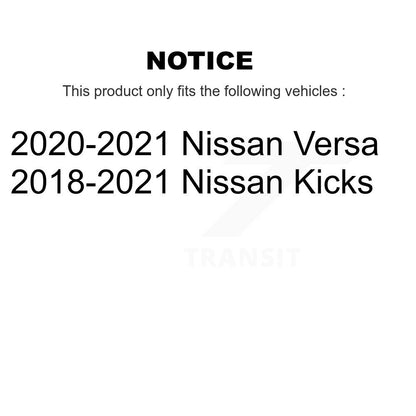Chaussures de tambour de frein arrière et kit de ressorts pour Nissan Kicks Versa K8N-100671