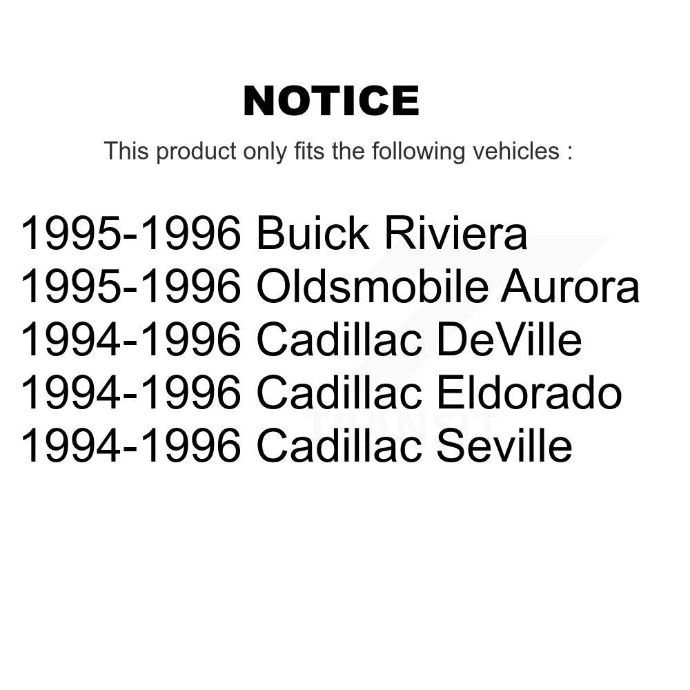 Kit de plaquettes de frein semi-métalliques pour Rotors de frein avant et arrière, pour Cadillac DeVille Buick Rivier