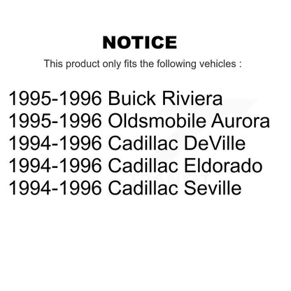 Kit de plaquettes de frein semi-métalliques pour Rotors de frein avant et arrière, pour Cadillac DeVille Buick Rivier