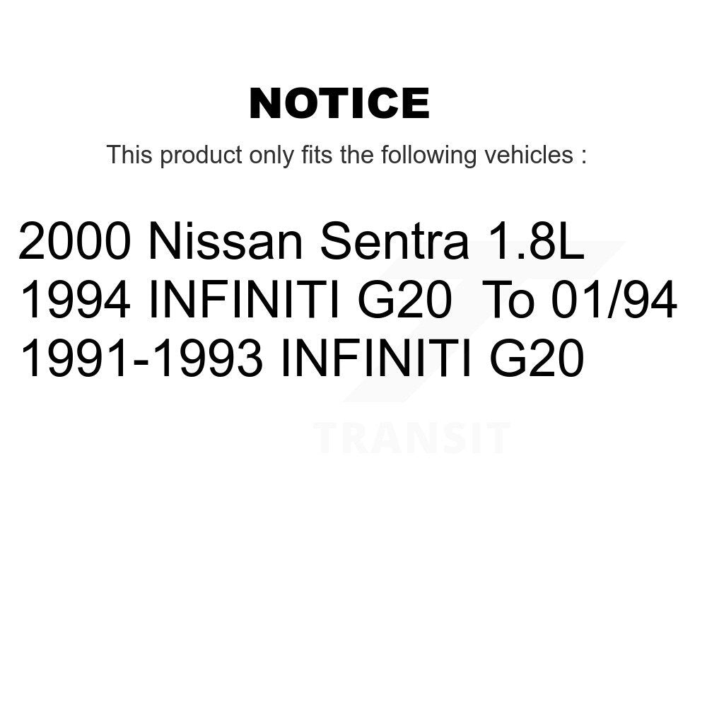 Kit de plaquettes semi-métalliques de Rotor de frein à disque avant et arrière, pour Nissan Sentra INFINITI G2