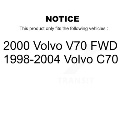 Kit de disques de frein à disque arrière et plaquettes semi-métalliques pour Volvo C70 V70 K8S-101715