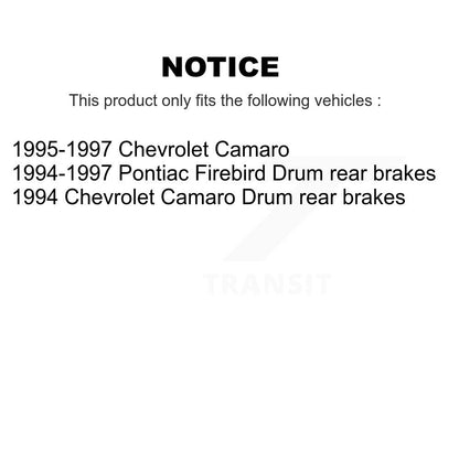 Kit de plaquettes et de tambour semi-métalliques, Rotor de frein avant et arrière, pour Chevrolet Camaro Pontia