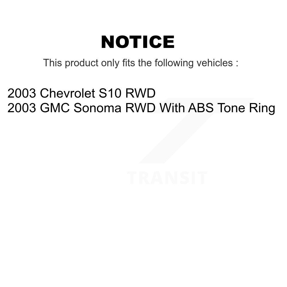 Kit de plaquettes et de tambour semi-métalliques, Rotor de frein avant et arrière, pour Chevrolet S10 GMC Sonom