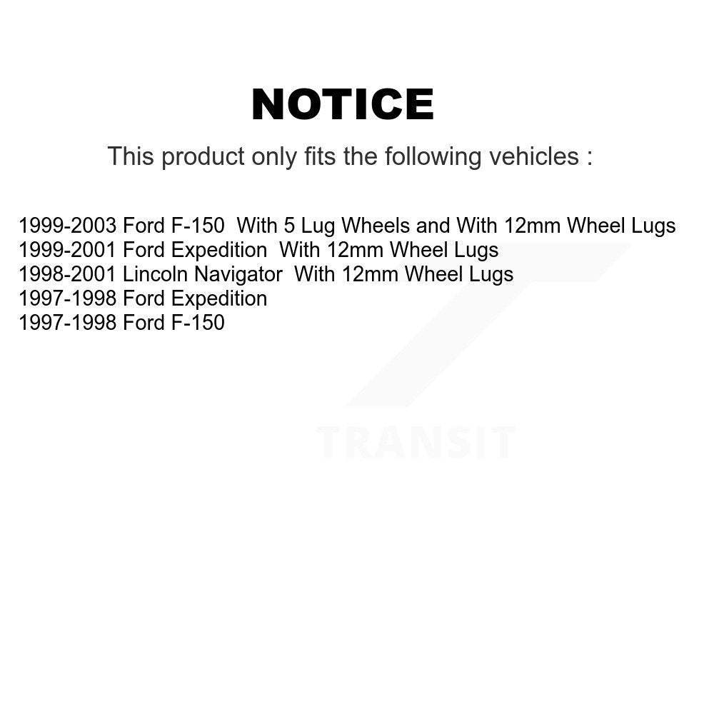 Kit de chaussures de stationnement à plaquettes semi-métalliques, Rotors à disque arrière, pour Ford F-150 Expedition