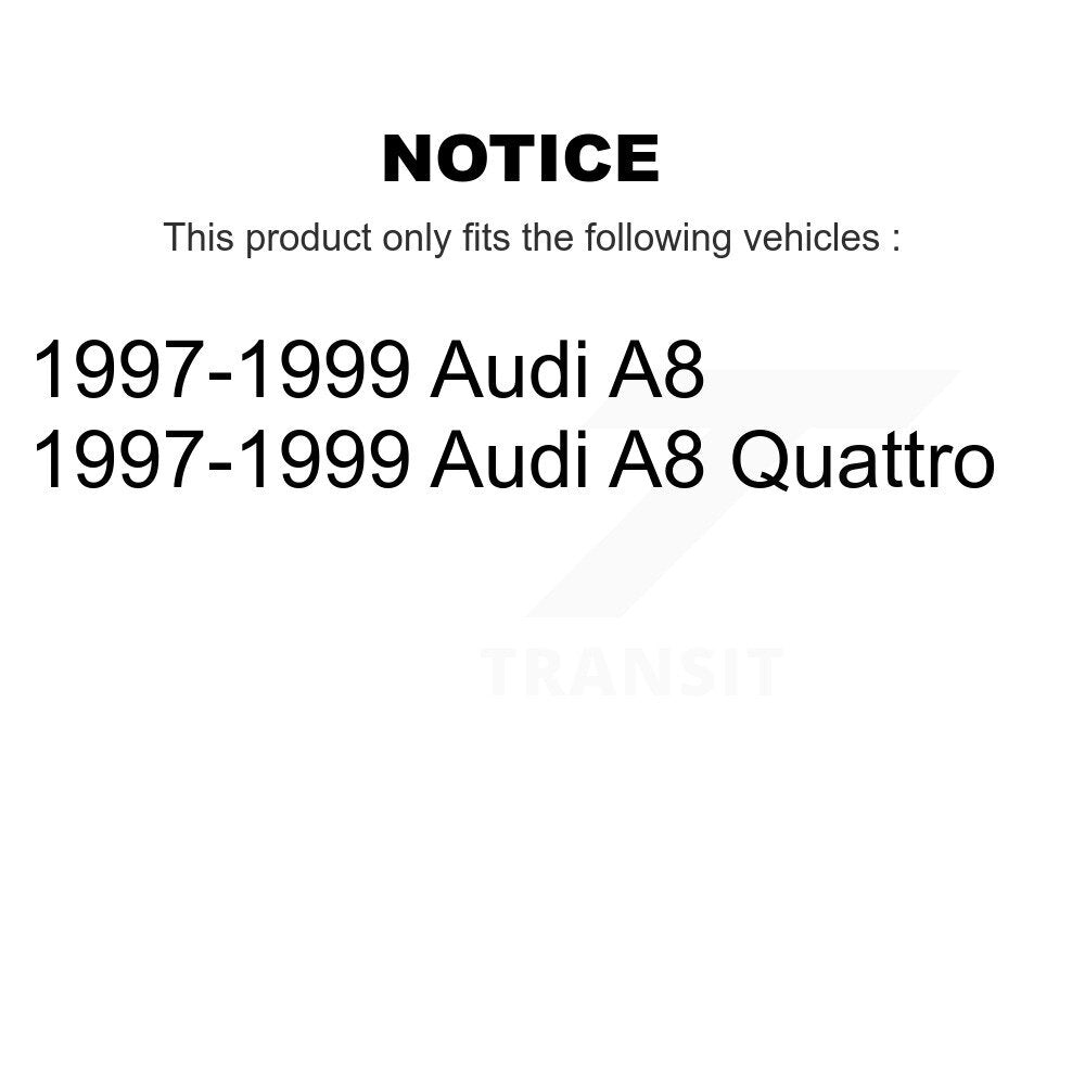 Kit de disques de frein à disque avant et plaquettes en céramique pour Audi A8 Quattro 1997-1999