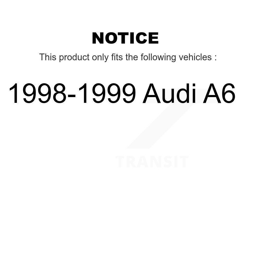 Kit de rotors de frein à disque avant et arrière et plaquettes en céramique pour Audi A6 1998-1999