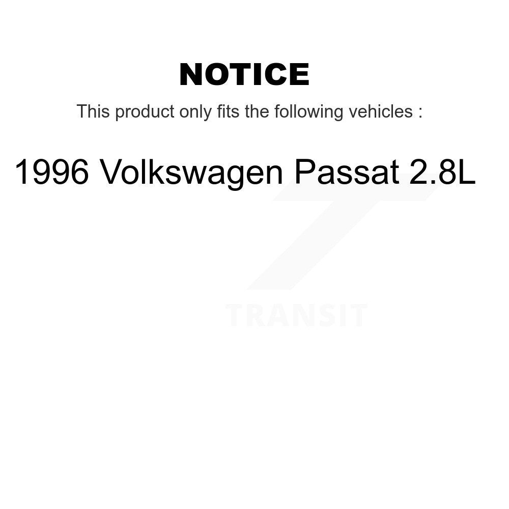 Kit de rotor et de plaquettes de frein à disque, roulement de roue avant, pour Volkswagen Passat 2.8 1996