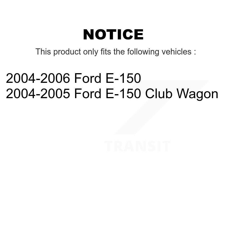 Kit de plaquettes de jeu de roulements intérieurs et extérieurs de Rotor de moyeu de frein avant pour Ford E-150