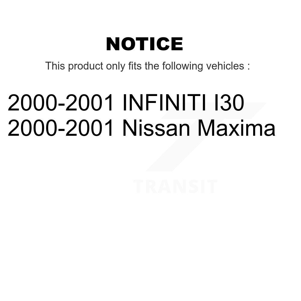 Kit de plaquettes de Rotor de frein, roulement de roue avant, pour Nissan Maxima INFINITI I3 2000 – 2001
