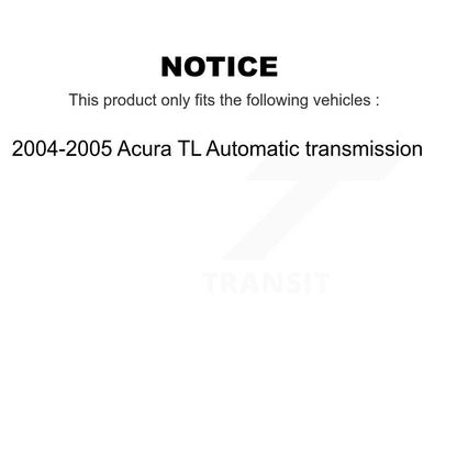 Kit de plaquettes de Rotor de frein à disque, roulement de roue avant, pour transmission automatique Acura TL