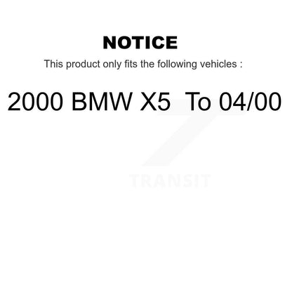 Kit de rotors et plaquettes de frein à disque de roulement de roue avant pour 2000 BMW X5 à 04 00