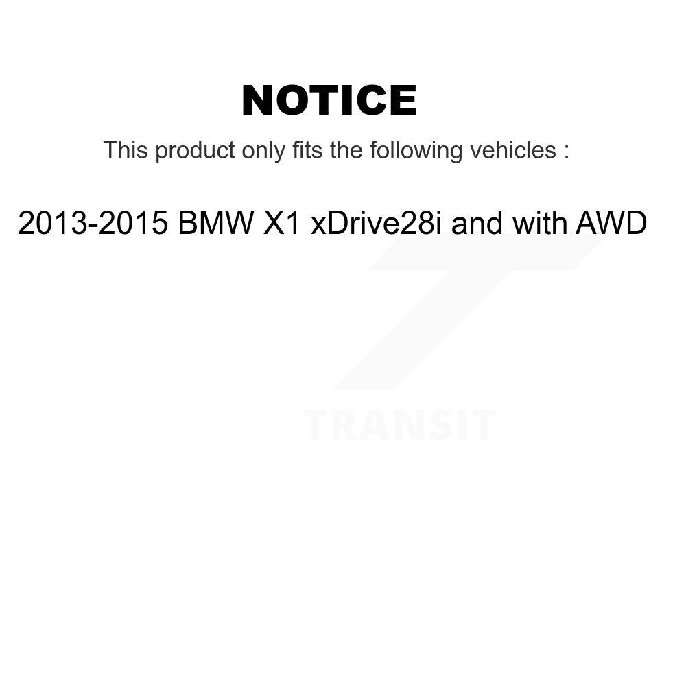 Kit de Rotor et plaquettes de frein, roulement de moyeu avant, pour BMW X1 xDrive28i 2013 – 2015 avec AW