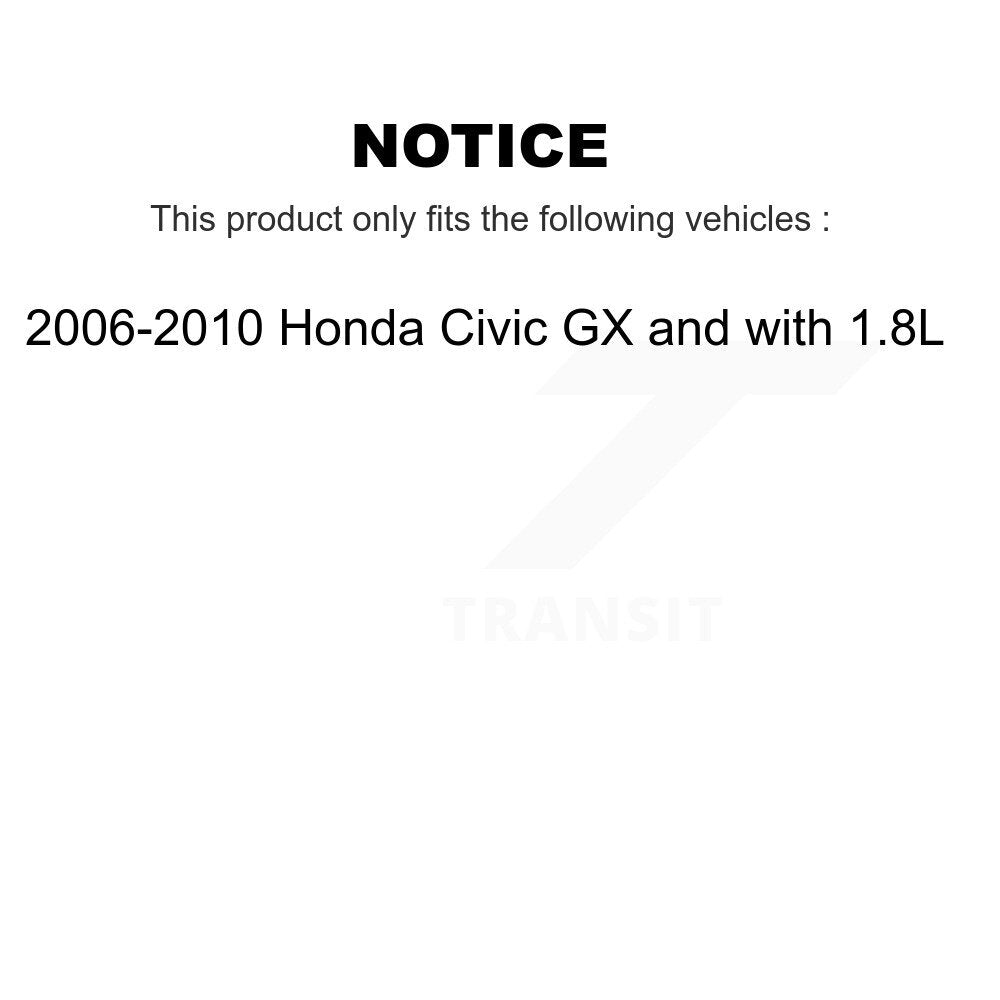 Kit de plaquettes de Rotor de frein, fente de perçage de roulement de roue avant pour Honda Civic GX avec 1.8
