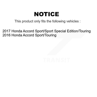 Kit de plaquettes de Rotor de frein fendues percées avec roulement de roue avant, pour Honda Accor