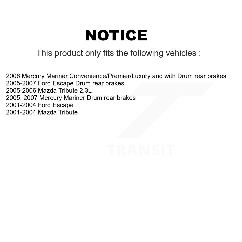 Kit de Rotor et de plaquettes de frein enduits de roulement de roue avant, pour Ford Escape Mazda Tribut