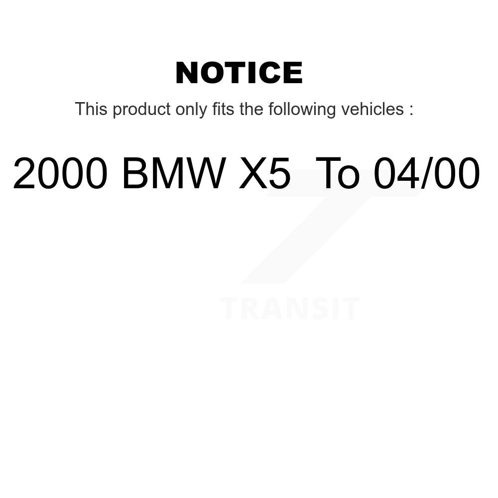 Rotor de frein à disque enduit de roulement de roue avant et Kit de plaquettes pour 2000 BMW X5 à 04 0