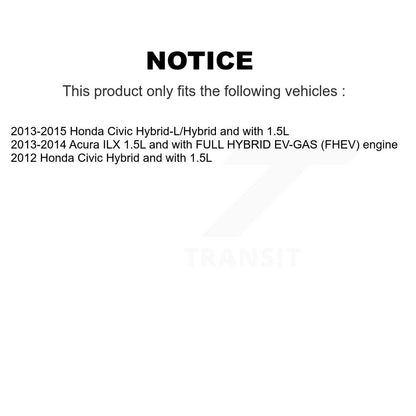 Kit de Rotor et plaquettes de frein à disque revêtu de roulement de roue avant, pour Honda Civic Acura IL