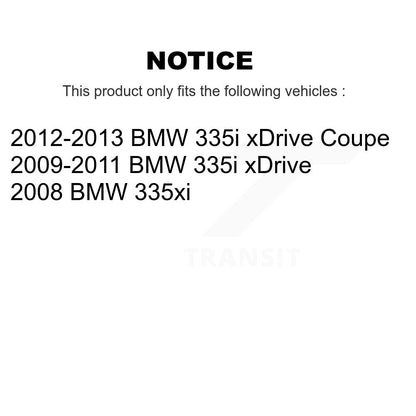 Kit de Rotor et plaquettes de frein à disque revêtus de roulement de roue avant, pour BMW 335i xDrive 335x
