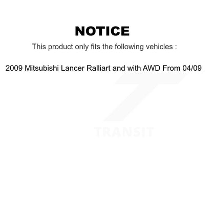 Kit de plaquettes de Rotor de frein, manteau de roulement de roue avant pour Mitsubishi Lancer 09 à partir de 04