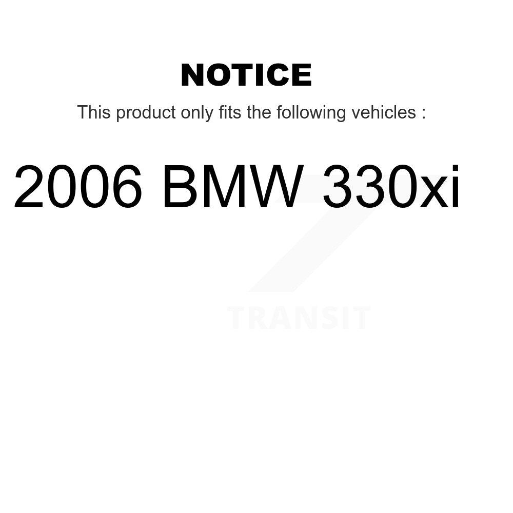 Kit de rotors et plaquettes de frein à disque de roulement de roue avant pour BMW 330xi 2006 KBB-10233