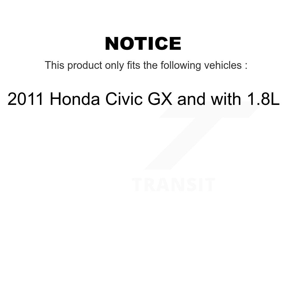 Kit de Rotor et plaquettes de frein à disque, roulement de roue avant, pour Honda Civic GX 2011 avec 1.8