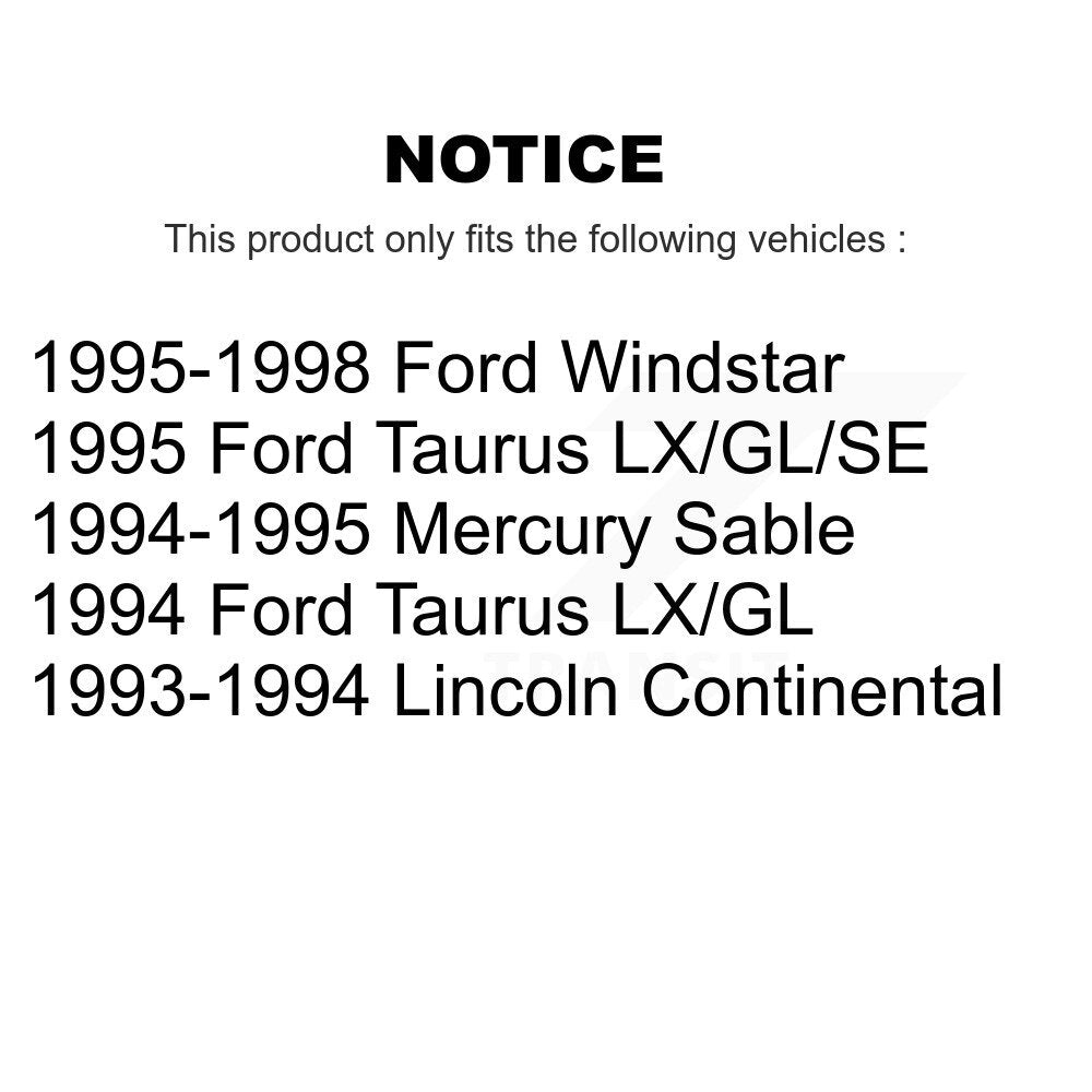 Kit de Rotor et de plaquettes de frein, roulement de roue avant, pour Ford Windstar Taurus Mercury Sabl