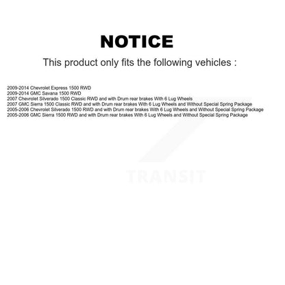 Kit de Rotor et de plaquettes de frein à fente percée, roulement de moyeu avant, pour Chevrolet GMC Silverad
