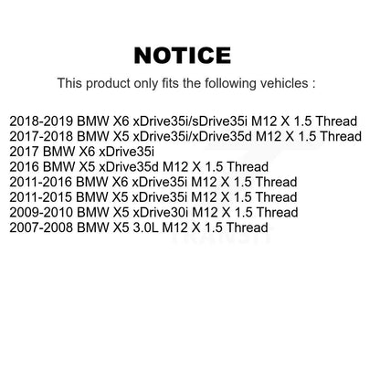 Ensemble de roulement de moyeu avant, Kit de plaquettes de Rotor de frein à fente percée pour BMW X5 X
