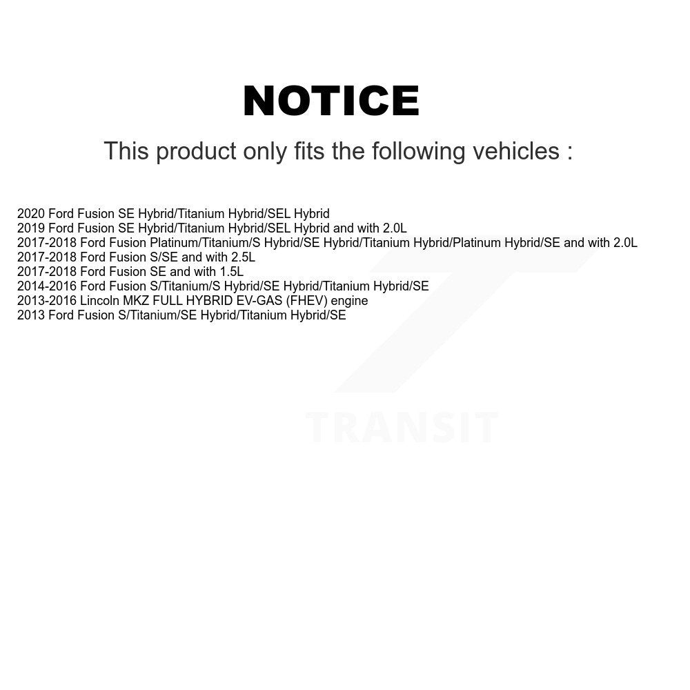 Kit de plaquettes de Rotor de frein, ensemble de roulements de moyeu avant, pour Ford Fusion Lincoln MK