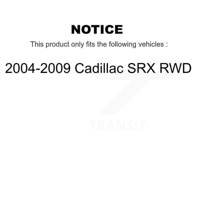 Kit de plaquettes de Rotor de frein à disque revêtu de roulement de moyeu avant, pour Cadillac SRX RW 2004 – 2009