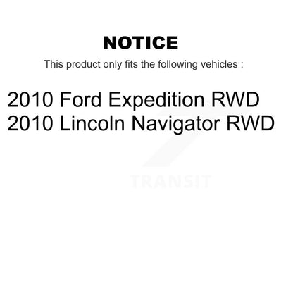 Kit de plaquettes de Rotor de frein, roulement de moyeu avant, pour Ford Expedition Lincoln Navigato