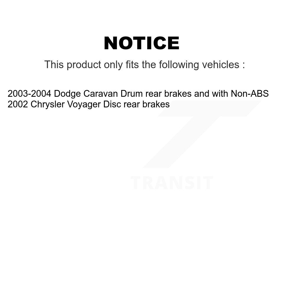 Kit de Rotor et plaquettes de frein à disque, roulement de moyeu avant, pour Dodge caravane Chrysler Voyage
