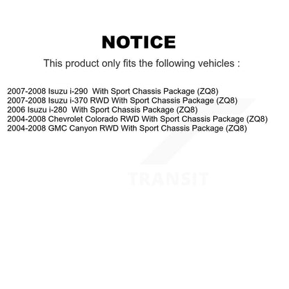 Kit de Rotor et plaquettes de frein, roulement de moyeu avant, pour Chevrolet Colorado GMC Canyon Isuz