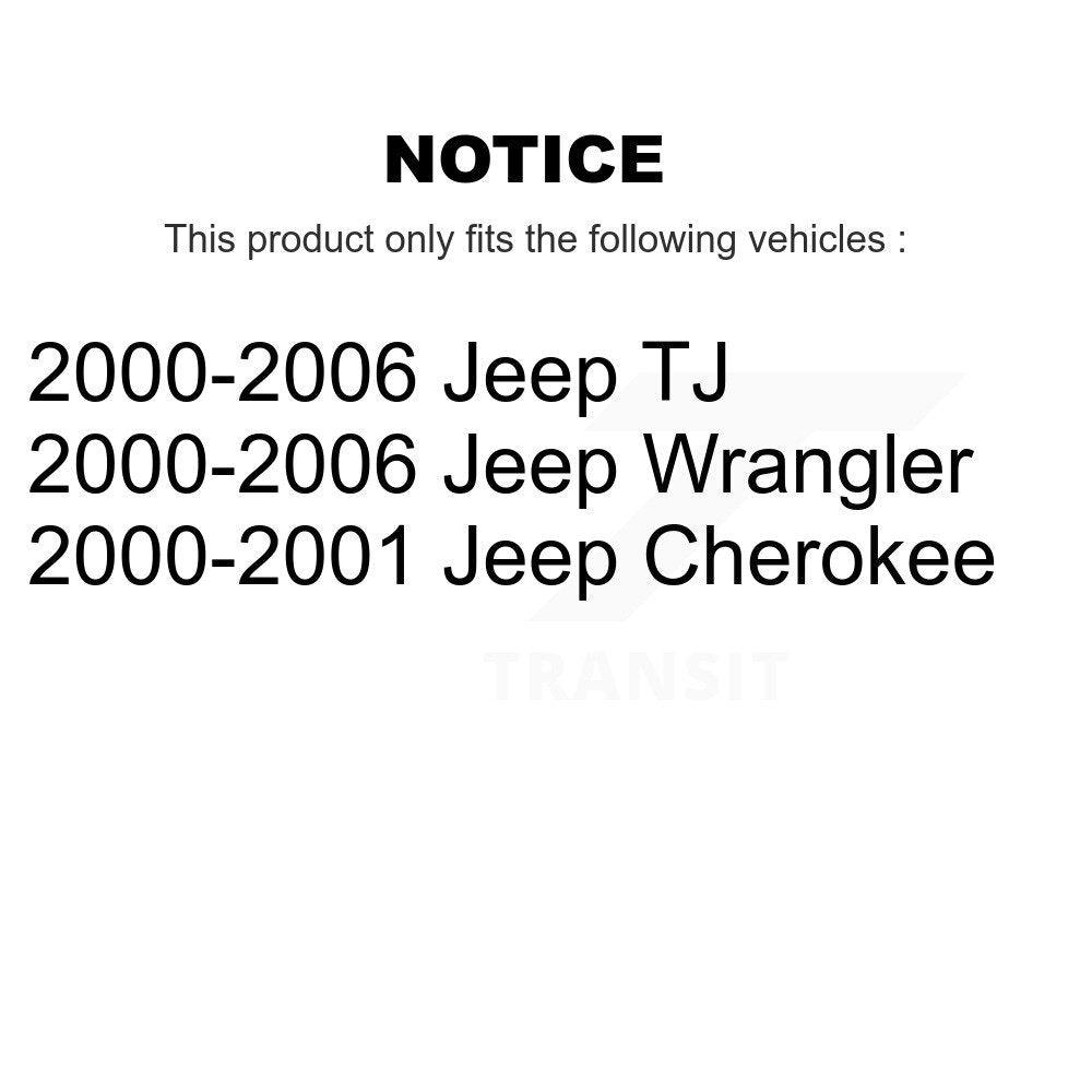 Ensemble de roulement de moyeu avant, Rotor de frein et Kit de plaquettes pour Jeep Wrangler Cherokee T