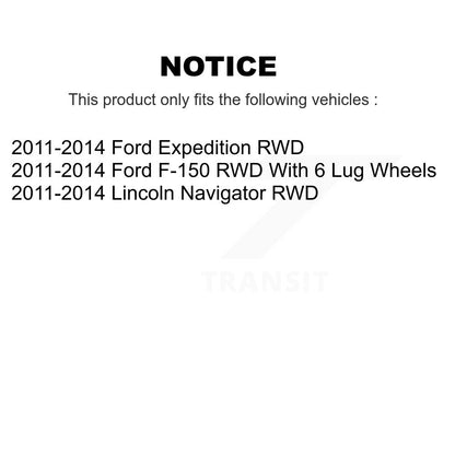 Kit de plaquettes de Rotor de frein à disque, roulement de moyeu avant, pour Ford F-150 Expedition Lincoln RW