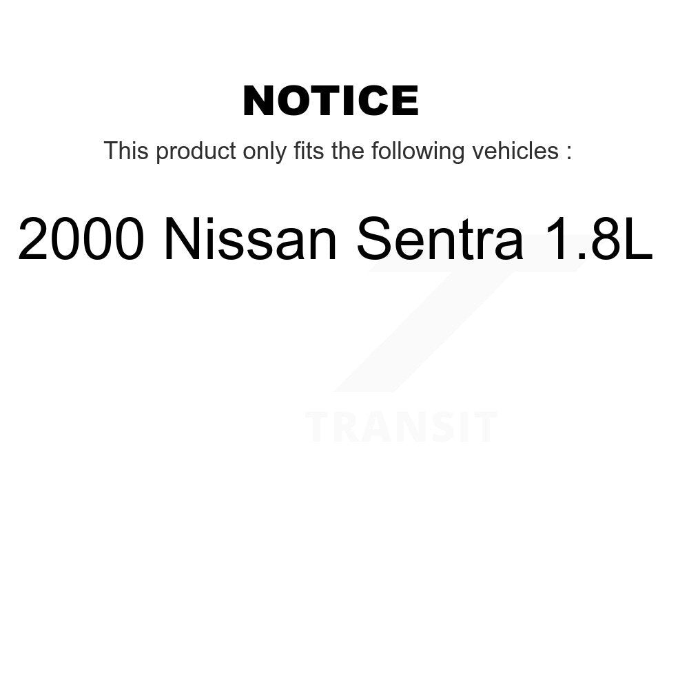 Kit de rotors et plaquettes de frein à disque, roulement de moyeu avant et arrière (10 pièces) pour Nissan Sentra 1.8