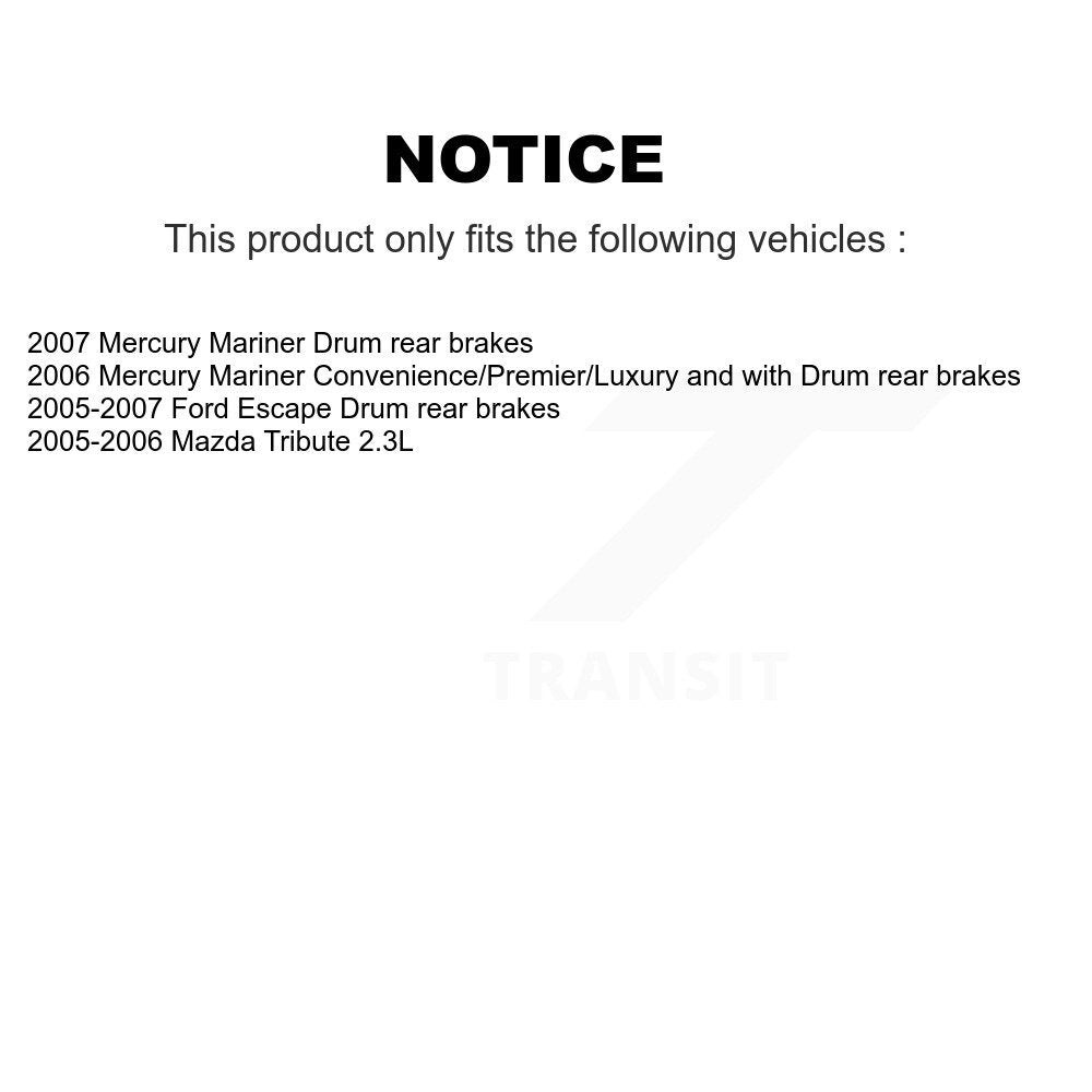 Kit de plaquettes de Rotor de frein, roulement avant et arrière (10 pièces), pour Ford Escape Mazda Tribut