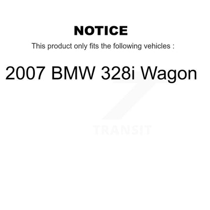 Kit de Rotor de frein et de patins de roulement de moyeu avant et arrière (10 pièces) pour BMW 328i Wago 2007