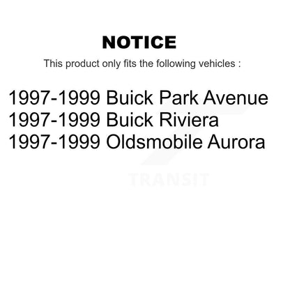 Kit de Rotor et de plaquettes de frein, roulement de moyeu avant et arrière (10 pièces) pour Buick Park Avenue Auror