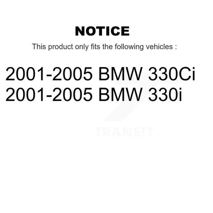 Kit de Rotor de frein à disque et de patins de roulement de moyeu avant et arrière (10 pièces) pour BMW 330Ci 330