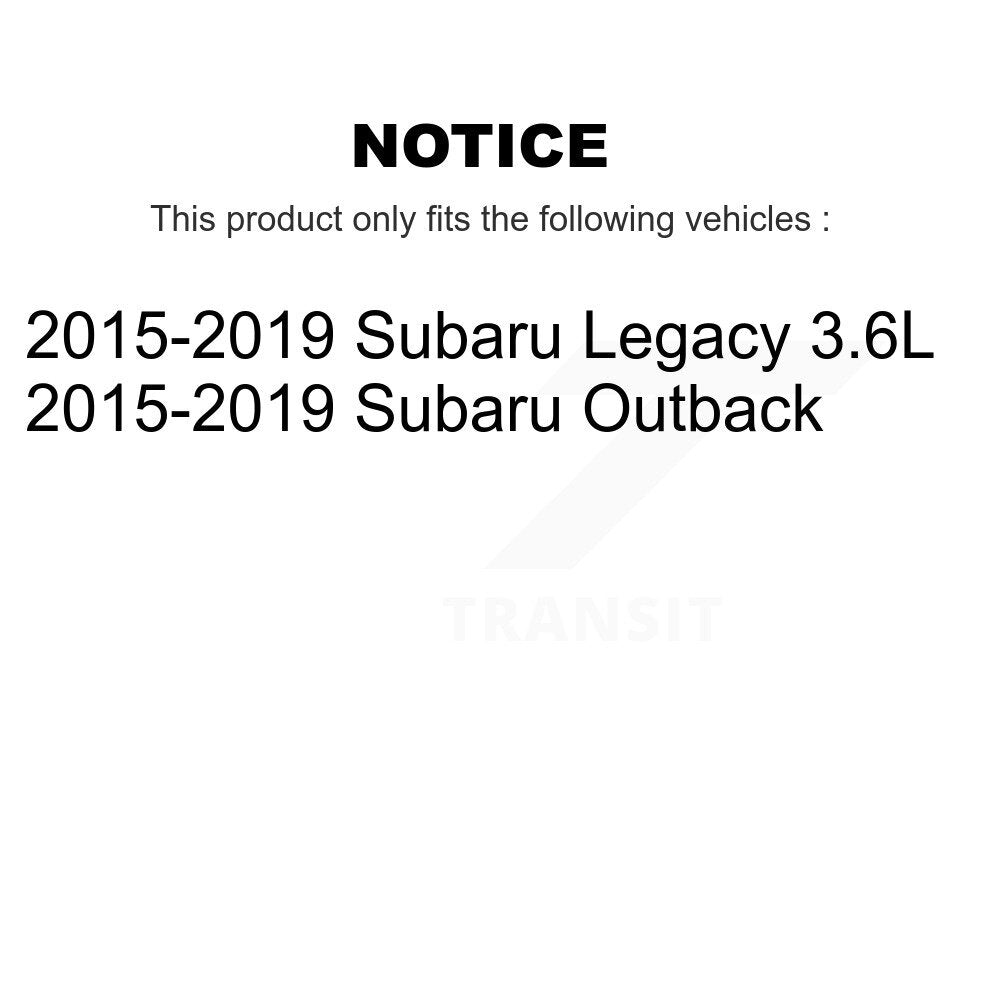Kit de plaquettes de Rotor de frein, roulement de moyeu avant et arrière (10 pièces) pour Subaru Outback Legac