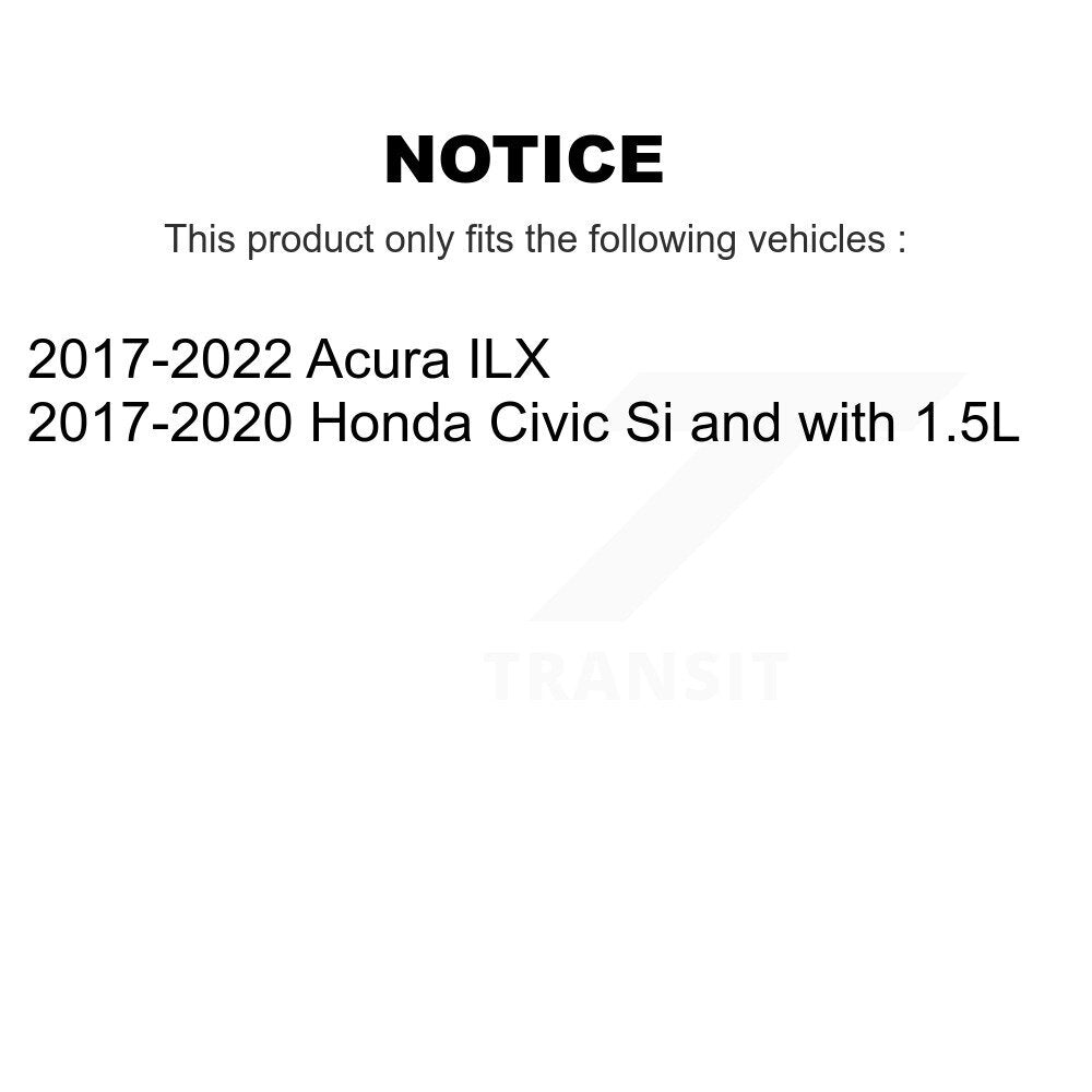 Kit de rotors et plaquettes de frein à disque, roulement de roue avant, pour Honda Civic Acura ILX