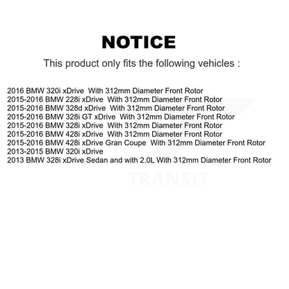 Kit de plaquettes de Rotor de frein, roulement de moyeu avant, pour BMW 328i xDrive 320i 228i 428i Gran G